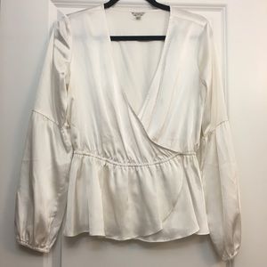 GUESS Satin look Bell Sleeve Blouse